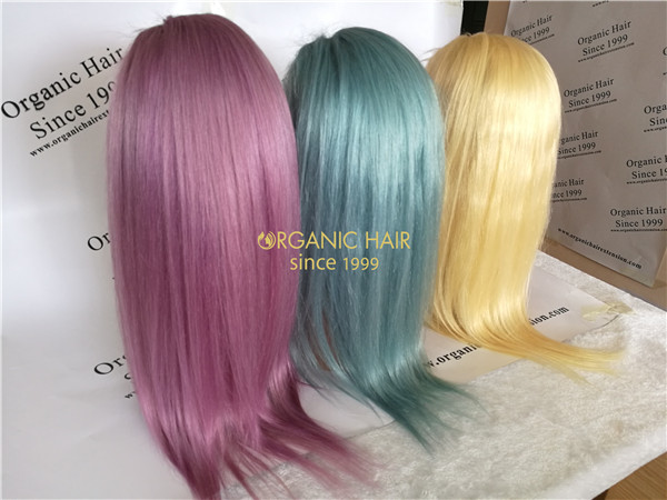 Natural color human hair full lace wig from Organic Hair in China,8 inch-30 inch available R6